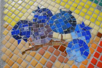 Our Garden Mosaic Benches, Umana Middle School Academy, Gretchen Schneider